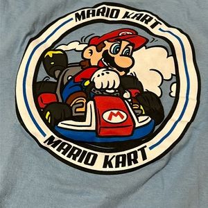 Blue brand new without tags Mario kart shirt
